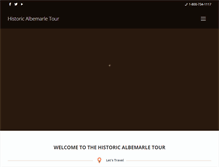 Tablet Screenshot of historicalbemarletour.org
